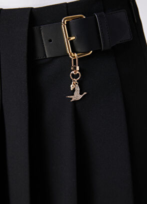 Beymen Club Mini Skirt With Black Dangle Logo Accessories - 7