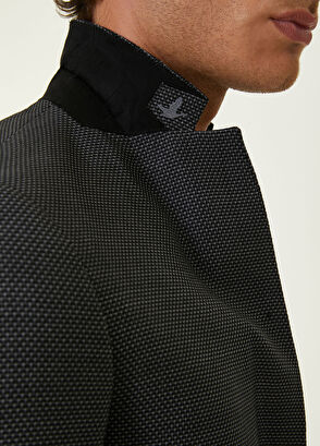 Beymen Club Siyah İri Kuşgözü Dokulu Ceket - 7