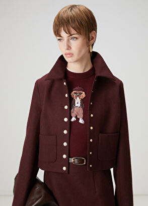 Beymen Club Bordo Yün Kazak - 3