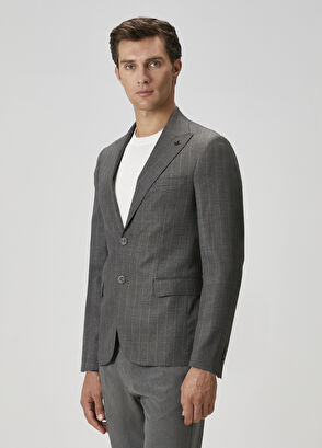 Beymen Club Gray Wool Coat - 4