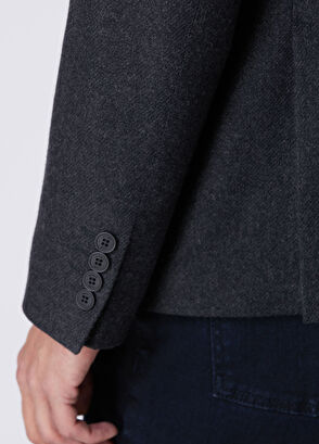 Beymen Club Anthracite Wool Jacket - 7