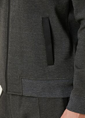 Beymen Club Gri Jersey Bomber Ceket - 8