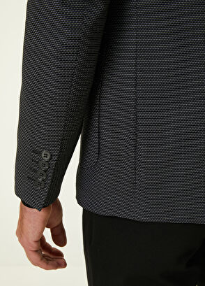 Beymen Club Siyah İri Kuşgözü Dokulu Ceket - 6