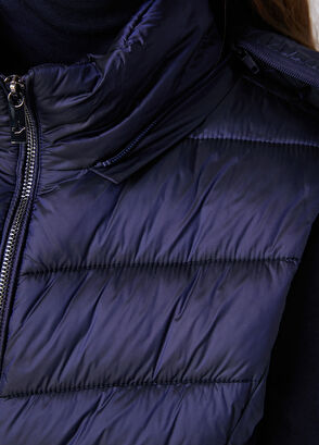Beymen Club Lacivert Kapüşonlu Puffer Yelek - 8