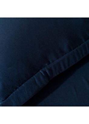 Chakra Sofia Marin Mavi Bambu Pamuk Ekstra Çift Kişilik Nevresim Takımı 230 x 220 cm - 4