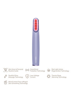 Geske Skin Firming Wand Kırmızı Led Terapili Titreşimli ve Döner Başlıklı Sıkılaştırıcı Yüz Bakım Cihazı - 3