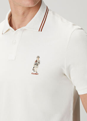 Beymen Club Kırık Beyaz Comfort Fit Clubby Pike Polo T-shirt - 7