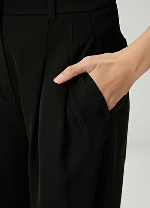 Beymen Club Black Double Pleated Palazzo Trousers - 6