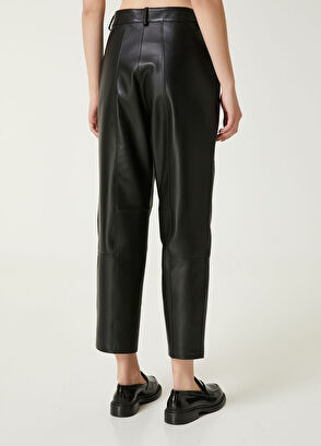 Beymen Club Black Leather Pants - 5