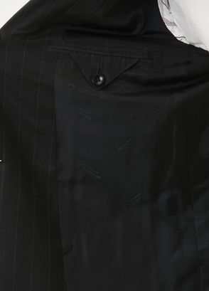 Kiton Black Stripe Pattern Wool Suit - 9