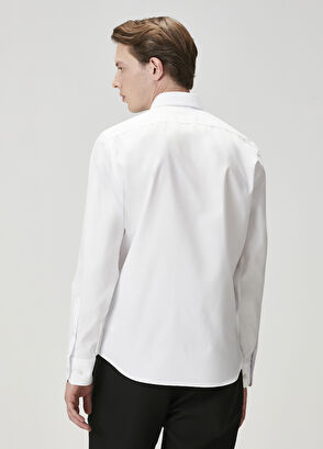Beymen Club Slim Fit Beyaz Non-iron Oxford Gömlek - 6