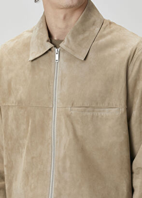 Academia Beige Suede Jacket - 7