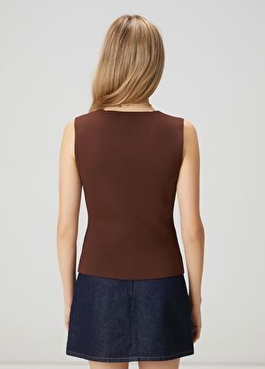 Beymen Club Kahverengi Yelek - 5