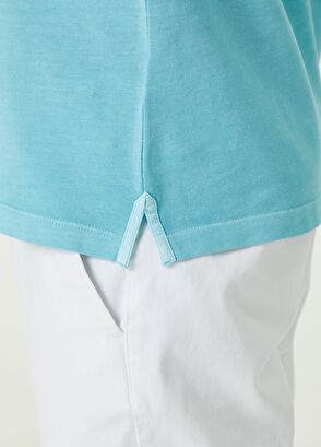 Beymen Club Slim Fit Turquoise Polo Neck T-shirt - 7