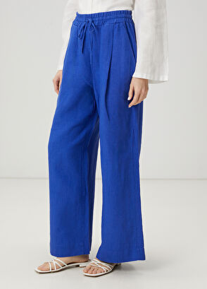 Beymen Club Mavi Keten Pantolon - 3