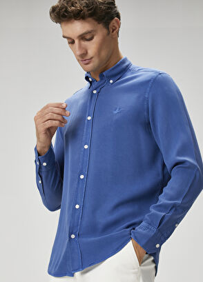 Beymen Club Comfort Fit Mavi Gömlek - 5