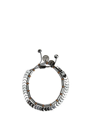 Beymen Club Silver Nikel Taşlı 2li Erkek Bileklik - 5