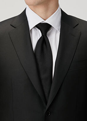 Siyah Yün Takım Elbise - Görsel 8