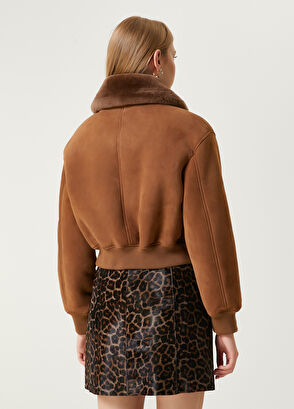 Beymen Club Camel Suede Bomber Jacket - 7