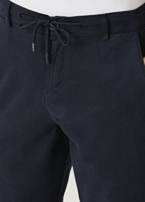 Beymen Club Lacivert Beli Kordonlu Diyagonal Pantolon - 4