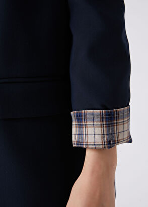 Beymen Club Navy Blue Sleeve End Garnish Blazer - 8
