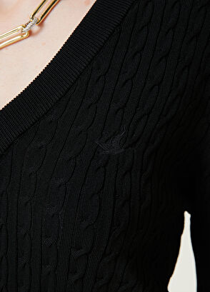 Beymen Club Siyah Örgü Kazak - 5