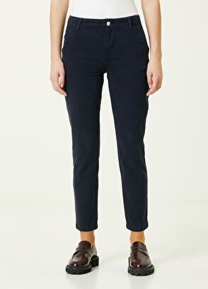 Beymen Club Lacivert Normal Bel Dar Paça Pantolon - 4