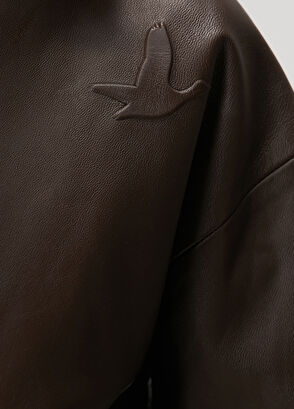 Beymen Club Kahverengi Crop Deri Ceket - 5