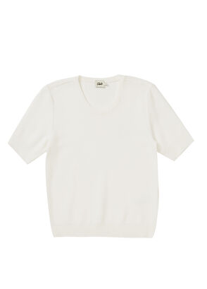 Beymen Club Kırık Beyaz Bisiklet Yaka Pike Dokulu Kazak - 6