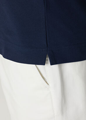 Beymen Club Lacivert Slim Fit Yaka Altı Baskılı Polo Tshirt - 9