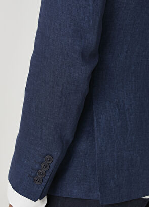 Beymen Club Navy Blue Linen Jacket - 8