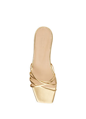 Beymen Club Gold Kadın Deri Terlik - 4