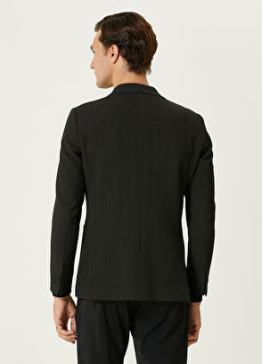 Beymen Club Anthracite Herringbone Textured Jacket - 5