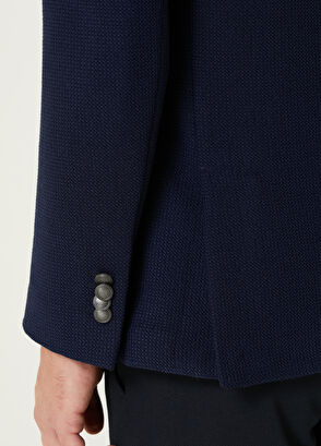 Beymen Club Lacivert İri Dokulu Blazer - 7