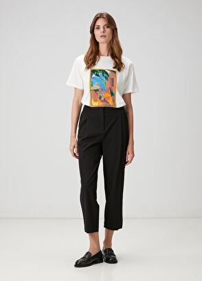 Beymen Club Off-White Embroidered T-Shirt - 3