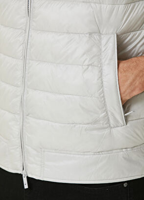 Beymen Club Essential Stone Hooded Fine Padded Vest - 7