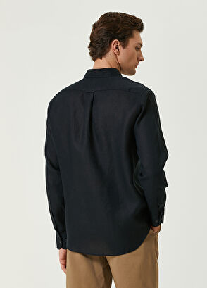 Beymen Club Comfort Fit Siyah Keten Gömlek - 5