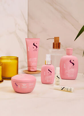 Alfaparf Semi Di Lino Moisture Nutritive Moisturizing Hair Mask for Dry Hair 200 ml - 6