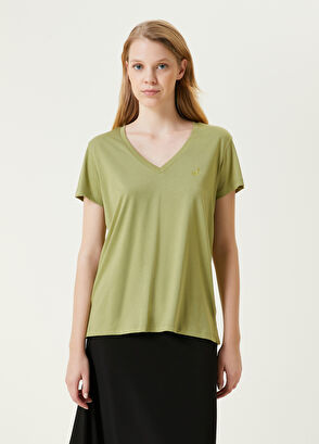 Beymen Club Yeşil Dökümlü T-shirt - 3