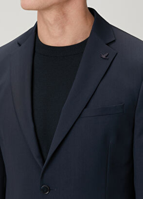 Beymen Club Lacivert İnce Yün Takım Elbise - 6