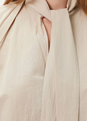 Lemaire Beige Collar Scarf Detailed Blouse - 6