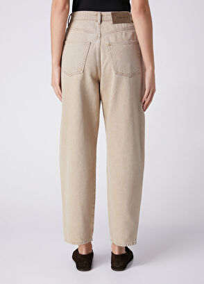 Beymen Club Tapered Fit Bej Jean Pantolon - 4