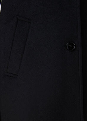 Beymen Club Siyah Yün Fitted Palto - 7