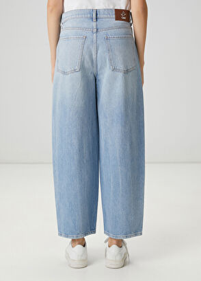 Beymen Club Slouchy Açık Mavi İşlemeli Jean Pantolon - 4