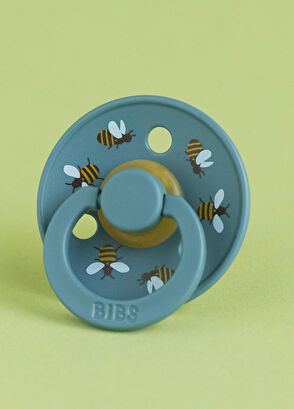 Bibs Studio Colour Bumblebee Friends Petrol 6-18 Ay Kauçuk Emzik - 6