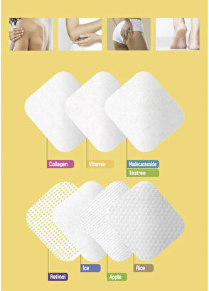 Dermal Elma Özlü Gözenek Temizleyici Aydınlatıcı 8'li Peeling Tonik Toner Pedi  - 6