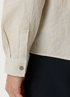 Beymen Club Beige Embossed Outer Shirt - 8