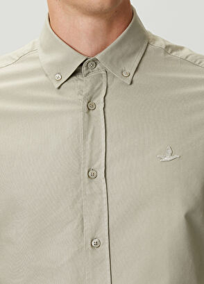 Beymen Club Çağla Parça Boya Comfort Fit Oxford Gömlek - 6