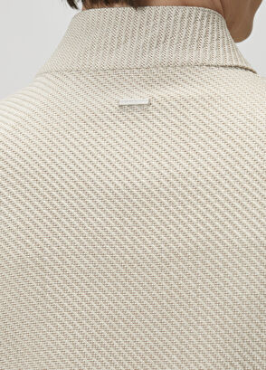 Beymen Club Beige Diagonal Patterned Coat - 8