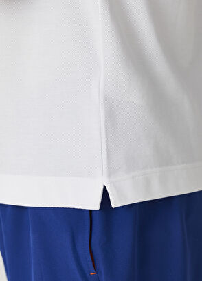 Beymen Club Comfort Fit White Under-Neck Print Polo T-shirt - 7